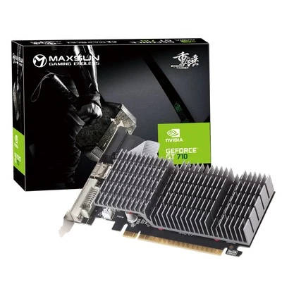 MAXSUN Scheda Video NVIDIA GEFORCE GT 710 2GB Scheda grafica GPU,Low Profile per - Immagine 1 di 4