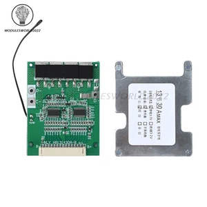 13S 48V 30A 18650 Li-ion Battery Protection Board BMS w/ Equalization for E-bike - Picture 1 of 21