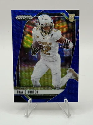 2025 Panini Prizm Draft Picks TRAVIS HUNTER RC Blue Wave /299  Heisman Pose - Image 1 of 2