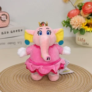 7" Super Mario Bros Wonder Plush Elephant Peach Princess Stuffed Toy Soft Doll - Picture 1 of 5