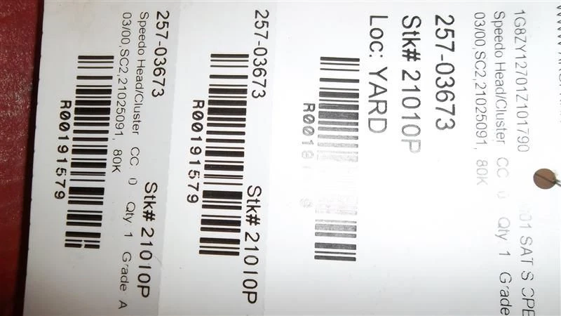 Спидометр США DOHC кластер подходит 00-01 SATURN S серии 191579 - Изображение 1 из 3