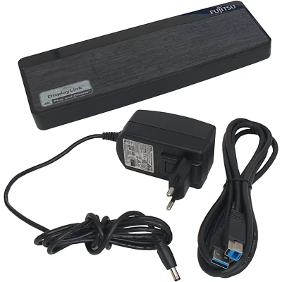 Fujitsu PR8.1 USB Dock - Port Replicator - Netzteil + USB Kabel - Bild 1 von 2