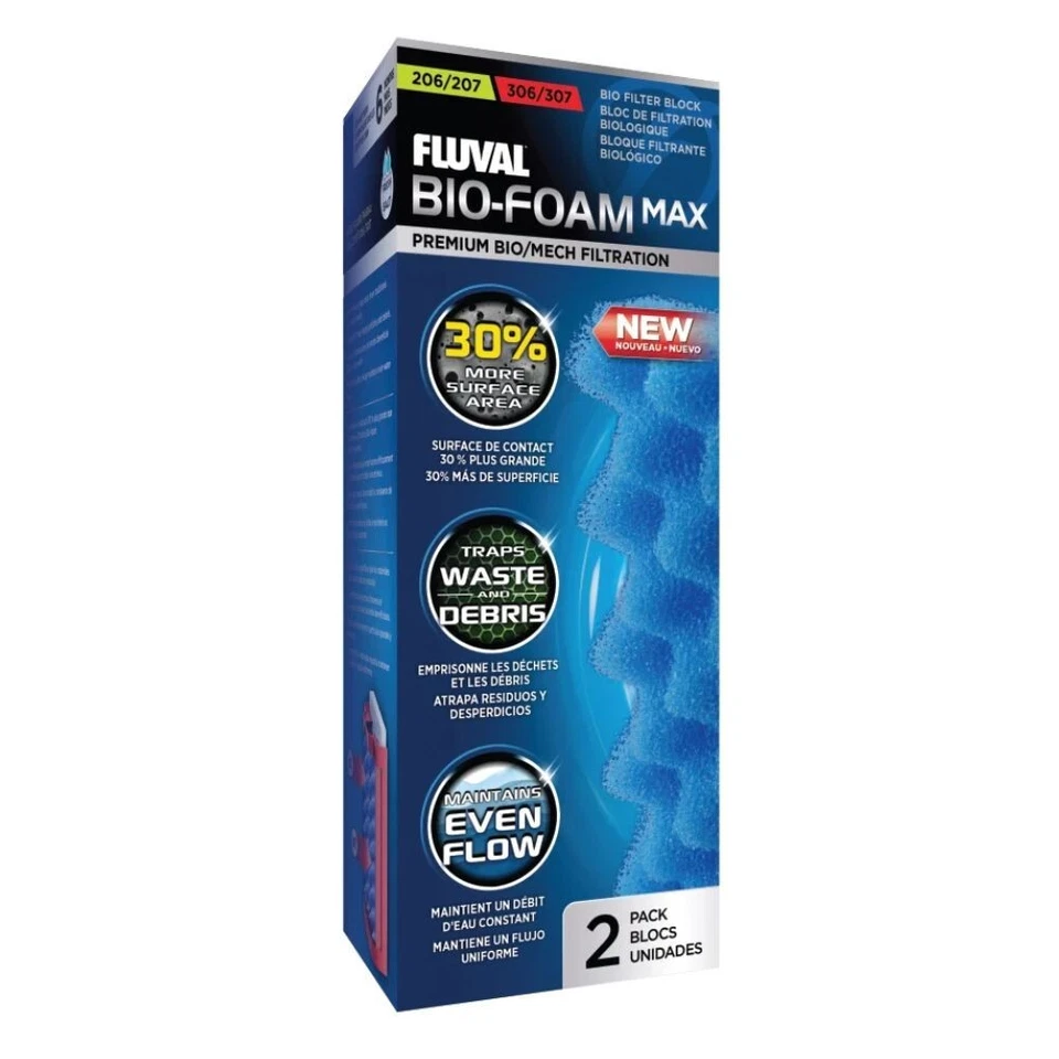 Fluval 207/307 206/306 Bio Foam MAX 2-in-1 Biological and Mechanical Media - Image 1 of 4