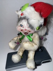 Annalee 2010 Holly Berry Squirrel with Christmas Lights 4” Doll EUC - Picture 1 of 7