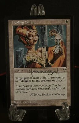MTG Healing Salve Mirage Signed Artist Proof Hannibal King LP Light Play AP - Image 1 of 2