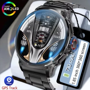 2024 Smart Watch 1.85" AMOLED GPS Call Tracker For Huawei Xiaomi Men - Picture 1 of 13