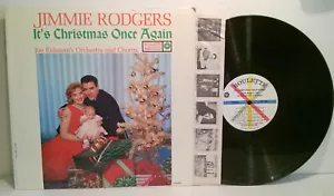 JIMMIE RODGERS It's Christmas Once Again '59 Roulette MONO family photo cover - Picture 1 of 2