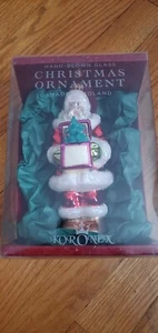 Koronex LE poliertes Glas mundgeblasen Weihnachtsmann & Christbaumschmuck 6" NEU - Bild 1 von 4