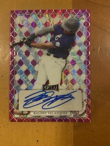 Ralphy Velasquez Leaf Perfect Game 2022 Perfect Game 1/6 Guardians Red Hot - Picture 1 of 2