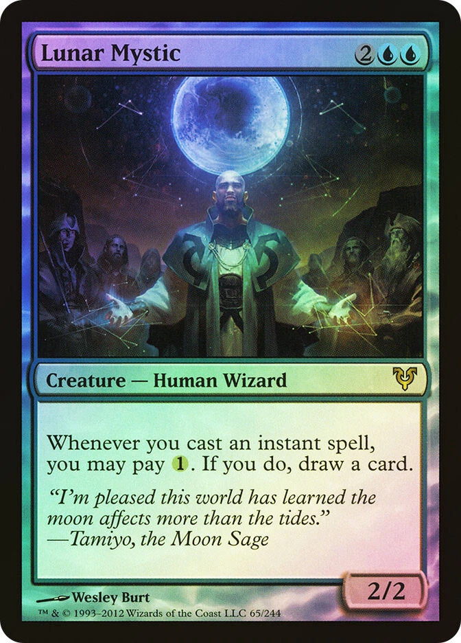 MTG FOIL Lunar Mystic  - Avacyn Restored #65 - Image 1 of 1