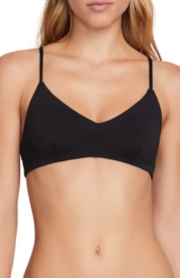 Volcom L29036 Women's Black Simply Seamless Bikini Top Size Medium - Image 1 of 3