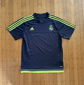 Real Madrid Adidas Jersey Mens Size XL Gray Neon Soccer La Liga 2015 2016 Shirt - Picture 1 of 4