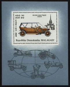 Madagascar 1984 - Mi-Nr. Bloque 24 ** - MNH - Coches / Coches - Imagen 1 de 1