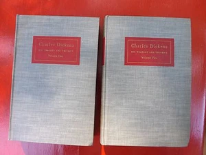 Charles Dickens His Tragedy And Triumph 2 book set 1952 Simon & Schuster - Picture 1 of 3