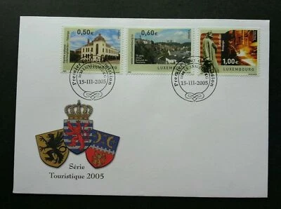 [SJ] Luxembourg Tourism 2005 Office Monument Building (stamp FDC) - Image 1 of 4