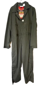 VTG NWT Key Imperial Green Fatigue Coveralls 70s Size 42 - Picture 1 of 5