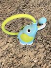 Yookidoo Baby Bath Shower Head Elephant Water Pump with Trunk Spout Rinser Blue
