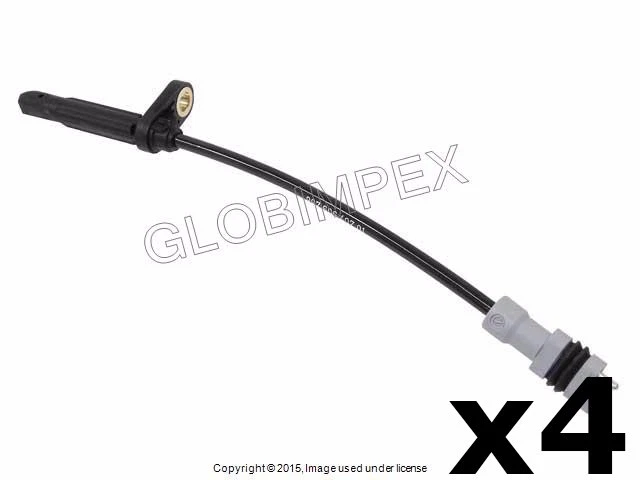 Juego de 4 sensores ABS delanteros y traseros para Porsche '05-'12 BOSCH OEM Foto 1 de 1