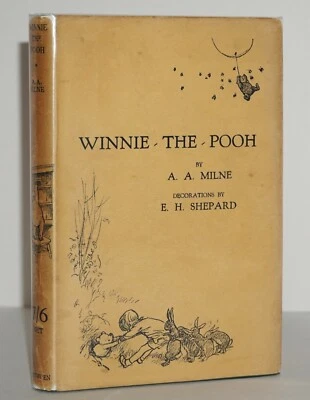 WINNIE THE POOH ~ 1ST/1ST EDITION W. ORIGINAL FIRST STATE JACKET ~ A.A.MILNE Foto 1 de 4