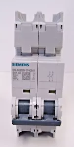 NEW SIEMENS 5SJ4250-7HG41 MINI CIRCUIT BREAKER 240V 2 POLE 50 AMP CLASS C NIB - Picture 1 of 5