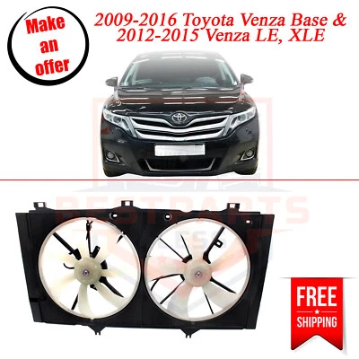 Nuevo ventilador de refrigeración del radiador para Toyota Venza 2012-2016 AWD Foto 1 de 4