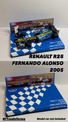 [FONDO F1 MINICHAMPS] /2005 / FERNANDO ALONSO [RENAULT R25] / 1:43 + PITBOARD Foto 1 de 3