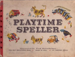 "Playtime Speller" (1940) 1st Edition Puzzle Book by Kunen Publishing  Very RARE - Picture 1 of 4