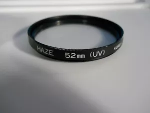 52mm UV HAZE CAMERA FILTER LENS PROTECTOR & CASE XLNT COND - Picture 1 of 3