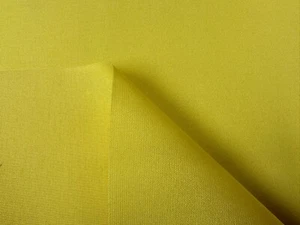 Tela de cortina de tapicería de teflón acrílico para exteriores DRALON lisa amarilla 320 cm de ancho - Imagen 1 de 2