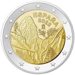2 Euro Spanien 2022 Nationalpark Garajonay La Gomera UNESCO-Weltkulturerbe. bfr - Bild 1 von 2