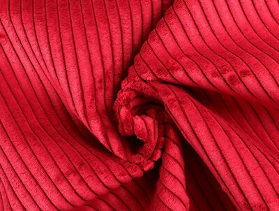 POLSTERSTOFF Cord Samt Taschen Bekleidung grob gerippt ROT EUR 17,98/m - Bild 1 von 3