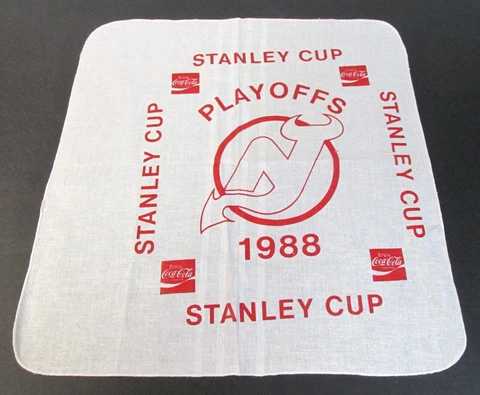 Stanley Cup Playoffs 1988 New Jersey Devils/Coca-Cola Rally Towel Vintage Cover