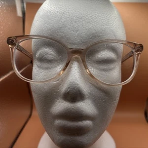 Coach Eyeglasses Frames HC8209U 5556 Transparent Pink Square Full Rim 52-18-140 - Picture 1 of 11