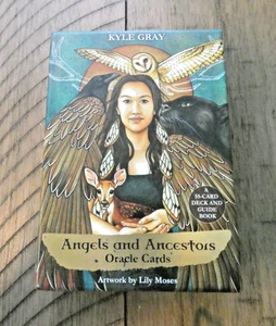 Angels and Ancestors Oracle Cards 55 Card Deck with Guidebook by Kyle Gray - Foto 1 di 4