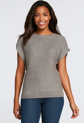 Suéter Top de Lentejuelas Casa Blanca Mercado Negro WHBM Anthropologie Free People Foto 1 de 4