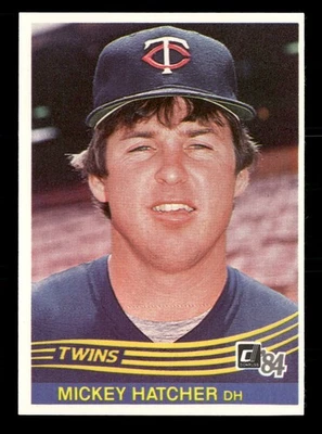 1984 Donruss #147 Mickey Hatcher Minnesota Twins - Image 1 of 2
