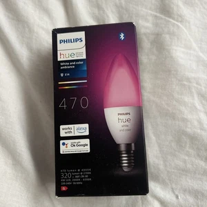 Devolución del cliente - Bombilla LED inteligente Philips Hue E14 ambiente blanco y color - Imagen 1 de 3