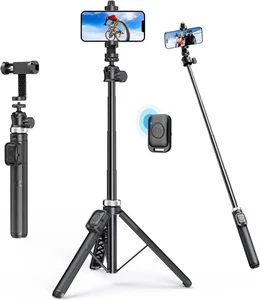 Tripie Handy erweiterbar Selfie Stick Fernbedienung Fernbedienung Kabel 360 Video - Bild 1 von 12