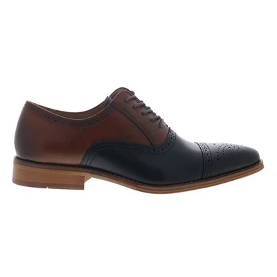 Zapatos Oxford y puntera con cordones de cuero negro La Milano Wes A120096 para hombre Foto 1 de 4