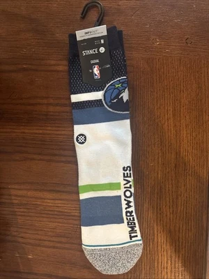 Stance Hombres Crew NBA Baloncesto Minnesota Timberwolves Atajo 2 Calcetines M 6-8.5 Foto 1 de 2