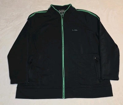 Lauren Active Ralph Lauren 1X Women's Black/Green Trim Full Zip Athletic Jacket - Image 1 of 4