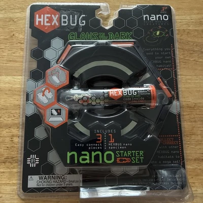 HEXBUG NANO STARTER SET - Glows In The Dark- Micro Robotic Toy - New! - Image 1 of 2