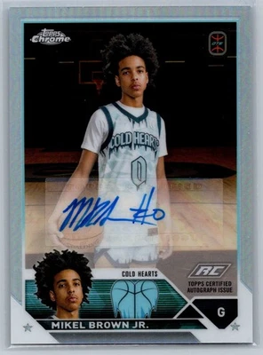 2023-24 Topps Chrome OTE Overtime Elite - Autographs Mikel Brown Jr. #A-MBJ Auto - Image 1 of 2