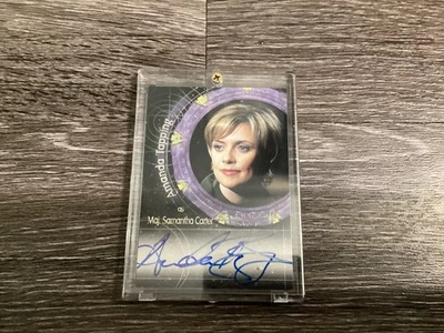 STARGATE SG-1 SEASON 4 2002 A11 AMANDA TAPPING  AUTOGRAPH CARD - Image 1 of 3