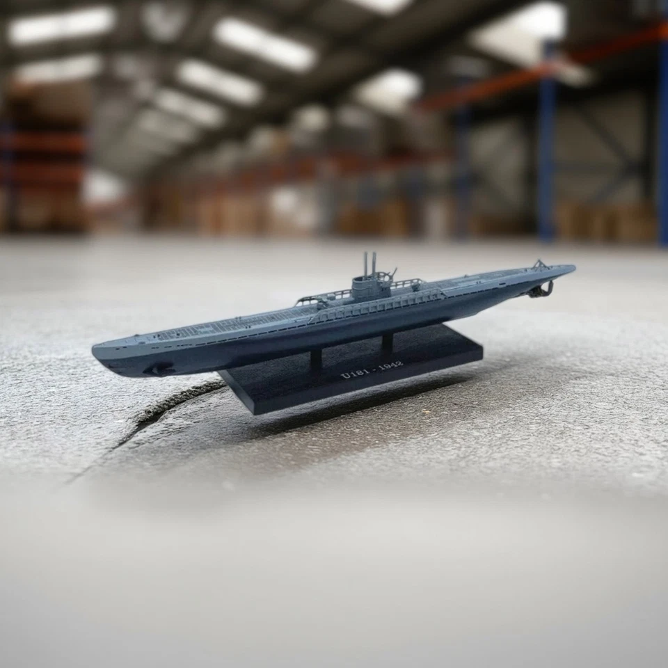 1:350 Segunda Guerra Mundial Submarino Alemán U-181 U-Boat Modelo Diecast Aleación Militar ColecciónJ Foto 1 de 4