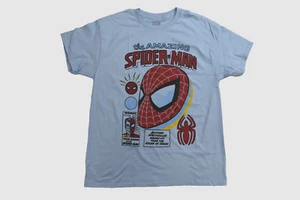 Marvel Spider-Man Mens Spiderman Big Head Comics Graphic Shirt New S-2XL - Picture 1 of 5