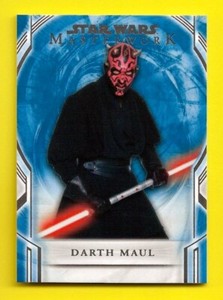 2018 Topps Star Wars Masterwork Blue Parallel #6 Darth Maul