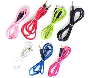 AUX RUGGED 3FT CABLE FOR iphone 6 4 4s 5 5s ipod car mp3 stereo audio amp - Picture 1 of 5