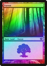 Forest (348) FOIL 9th Edition PLD Basic Land MAGIC GATHERING CARD ABUGames