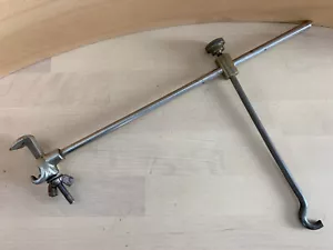 LUDWIG 20er 30er Vintage Beckenhalterung Aufhänger Halter Arm Hoop Klemme Teil Pfostenfallen Ära - Bild 1 von 6